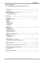 Предварительный просмотр 3 страницы Waldorf 800 SERIES Installation And Operation Manual