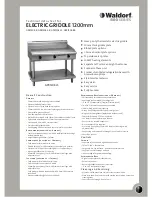 Предварительный просмотр 1 страницы Waldorf GP8120E-B Technical Data Sheet