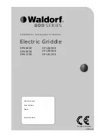 Preview for 1 page of Waldorf GP8120E Installation And Operation Manual