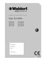 Waldorf GP8450G Installation And Operation Manual preview