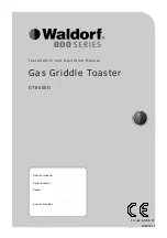 Waldorf GTL8600G Installation And Operation Manual preview