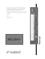 Waldorf MIDI BAT Manual preview