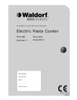 Waldorf PC8140E Installation And Operation Manual preview