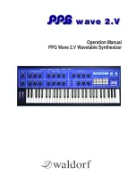 Предварительный просмотр 1 страницы Waldorf PPG Wave 2.V Operation Manual