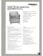 Waldorf RN8110GC Technical Data Sheet preview