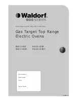 Preview for 1 page of Waldorf RN8110GE Installation And Operation Manual