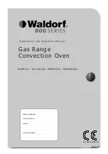 Preview for 1 page of Waldorf RNB8910GC Installation And Operation Manual