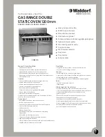 Waldorf Waldorf RN8820G Technical Data Sheet preview