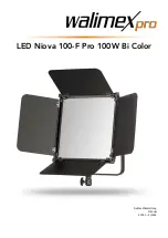 Walimex Pro LED Niova 100-F Pro 100W Bi Color Manual предпросмотр