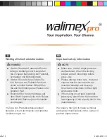 Предварительный просмотр 2 страницы WalimeXPro Aptaris Instruction Manual