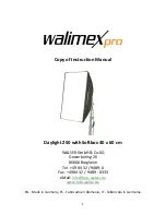 WalimeXPro dalight 250 Instruction Manual предпросмотр