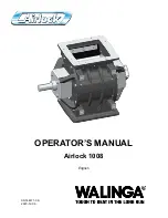 Предварительный просмотр 1 страницы Walinga Airlock 1008 Operator'S Manual