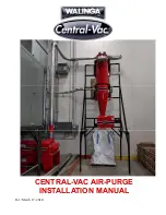 Walinga CENTRAL-VAC AIR-PURGE Installation Manual предпросмотр