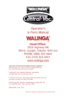 Предварительный просмотр 66 страницы Walinga Central Vac Operator And Parts Manual