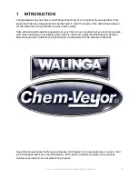 Preview for 10 page of Walinga Chem-Veyor 2614D Operator'S & Parts Manual