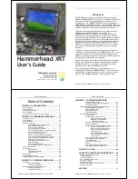 Preview for 1 page of WalkAbout Computers Hammerhead XRT User Manual