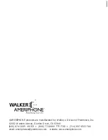 Предварительный просмотр 1 страницы Walker Ameriphone VCO Operating Instructions Manual