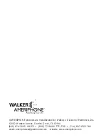 Walker Ameriphone XL-30 Operating Instructions Manual preview