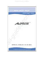 Предварительный просмотр 1 страницы Walker Bay Airis Sport Owners &  Safety Manual