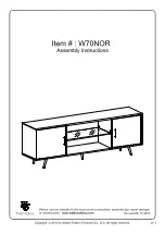 Walker Edison 5117321 Assembly Instructions Manual preview