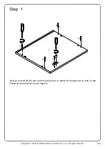 Предварительный просмотр 5 страницы Walker Edison AF18DEW1D Assembly Instructions Manual