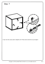 Предварительный просмотр 11 страницы Walker Edison AF18DEW1D Assembly Instructions Manual