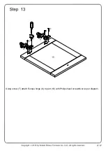 Предварительный просмотр 17 страницы Walker Edison AF18DEW1D Assembly Instructions Manual