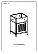 Предварительный просмотр 22 страницы Walker Edison AF18DEW1D Assembly Instructions Manual