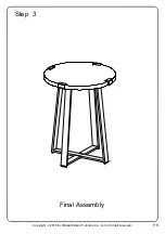 Preview for 8 page of Walker Edison AF18MWST Assembly Instructions Manual