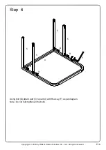 Preview for 10 page of Walker Edison AF18NAOST Assembly Instructions Manual