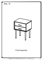 Preview for 20 page of Walker Edison AF20OLI2D Assembly Instructions Manual