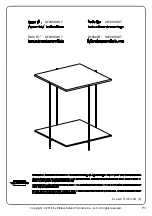 Walker Edison AF20SSQST Assembly Instructions Manual preview