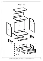 Preview for 3 page of Walker Edison AF22WL2DRST Assembly Instructions Manual