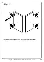 Предварительный просмотр 18 страницы Walker Edison AF24NYM2D Assembly Instructions Manual