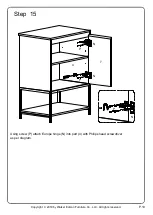 Предварительный просмотр 19 страницы Walker Edison AF24NYM2D Assembly Instructions Manual