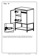 Предварительный просмотр 20 страницы Walker Edison AF24NYM2D Assembly Instructions Manual