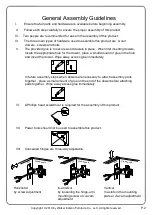 Preview for 2 page of Walker Edison AF30BELMC Assembly Instructions Manual