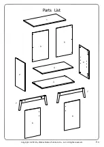 Preview for 3 page of Walker Edison AF30BELMC Assembly Instructions Manual