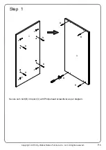 Preview for 5 page of Walker Edison AF30BELMC Assembly Instructions Manual