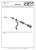 Preview for 17 page of Walker Edison AF30BELMC Assembly Instructions Manual