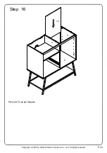 Предварительный просмотр 20 страницы Walker Edison AF30BON Assembly Instructions Manual