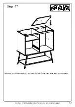 Предварительный просмотр 21 страницы Walker Edison AF30BON Assembly Instructions Manual