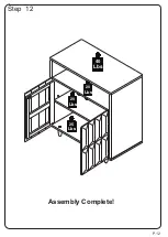 Preview for 12 page of Walker Edison AF30HEN2D Assembly Instructions Manual