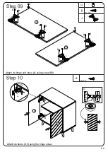 Preview for 9 page of Walker Edison AF30KEN2D Assembly Instructions Manual