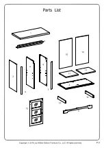 Preview for 3 page of Walker Edison AF32ALGD Assembly Instructions Manual