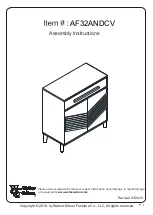 Walker Edison AF32ANDCV Assembly Instructions Manual preview