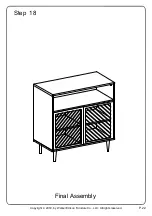 Preview for 22 page of Walker Edison AF32KGMD Assembly Instructions Manual