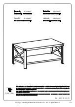 Walker Edison AF40MXCT Assembly Instructions Manual preview