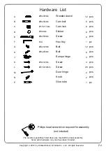 Preview for 4 page of Walker Edison AF42JACCT Assembly Instructions Manual