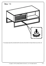 Preview for 17 page of Walker Edison AF42JACCT Assembly Instructions Manual